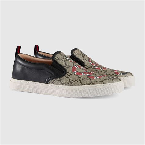 gucci snake slip on|Gucci Kingsnake Print Slip.